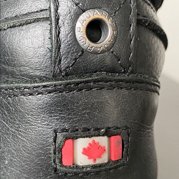 Pajar Black and Red Lace-Up Waterproof Leather Winter Boots Sz 8 to 8.5 main image 15